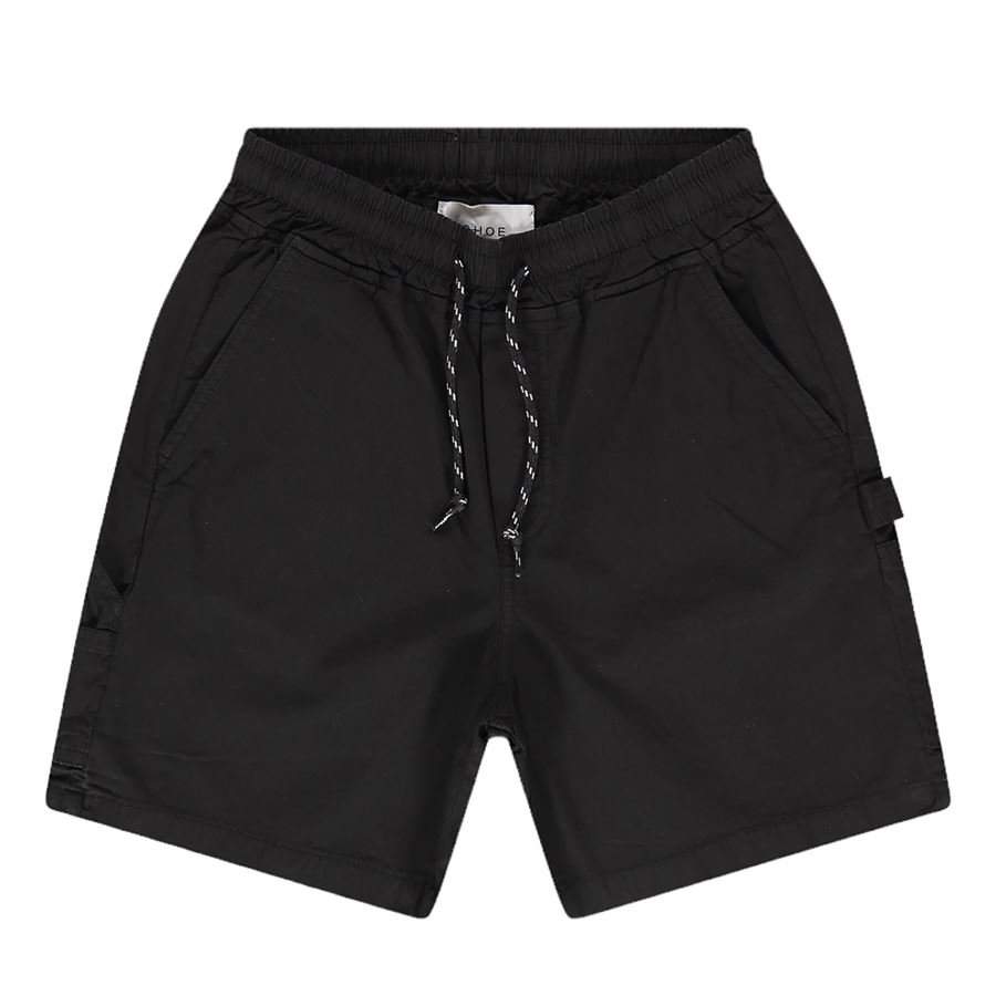 POPLIN WORK BERMUDA SHORTS Shoeshine | SAURO85TELAMBLACKX