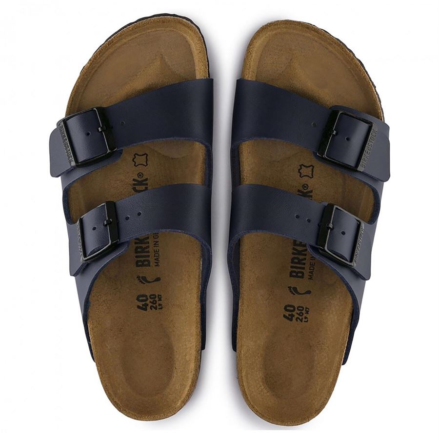 Arizona Blue, Birko Flor Calzata Stretta ciabatta uomo donna Birkenstock | 051753X