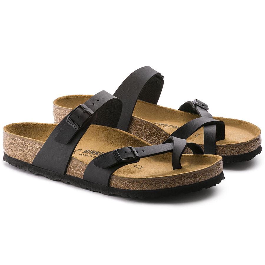 Mayari black, Birko Flor - Calzata normale ciabatta uomo donna Birkenstock | 071791X