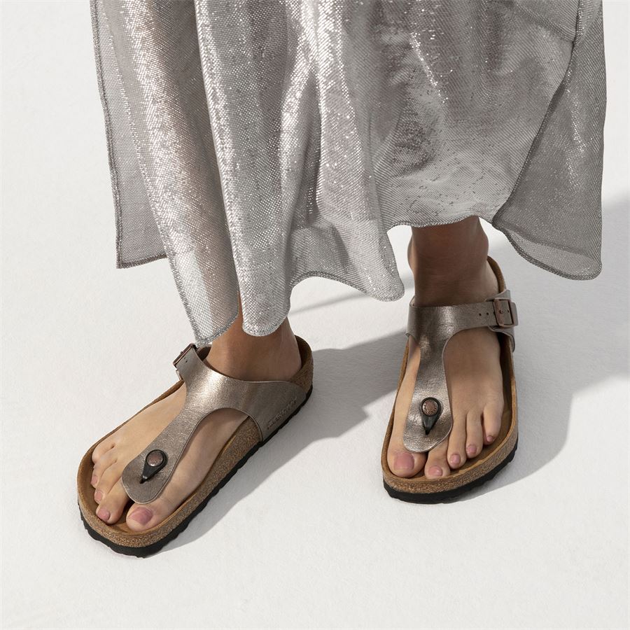 Gizeh graceful taupe, Birko Flor - Calz. Normale Birkenstock | 1016144X