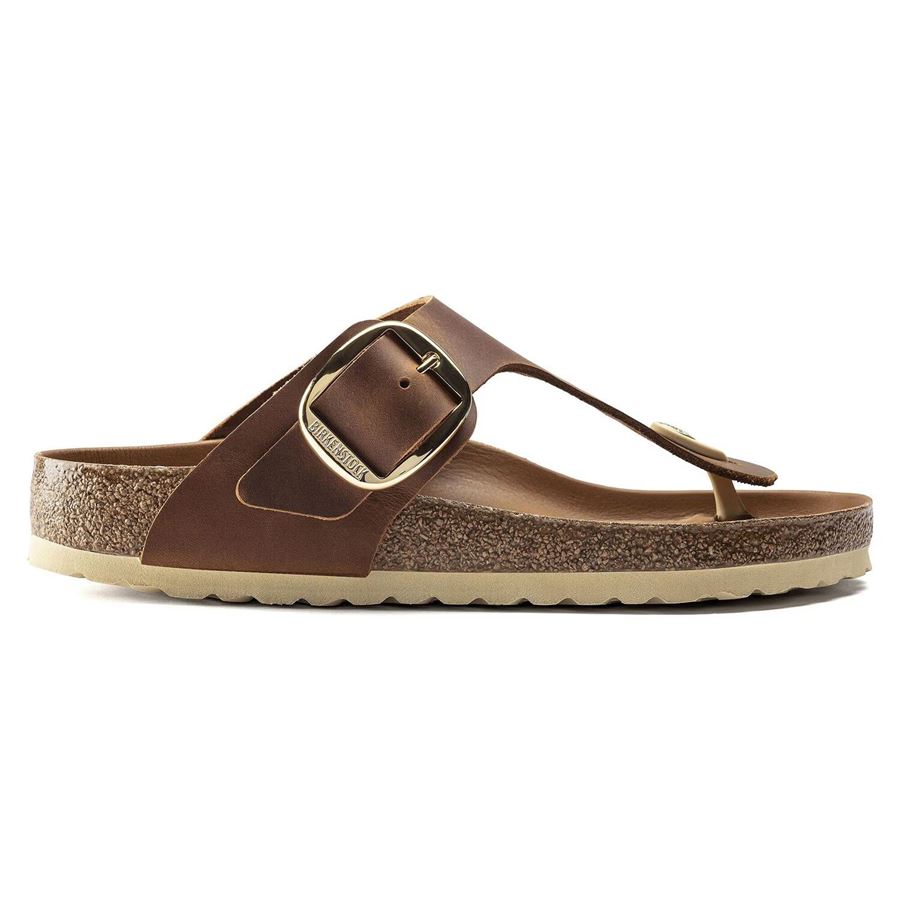 Gizeh Big Buckle in pelle oliata calzata normale da donna Birkenstock | 1018745X