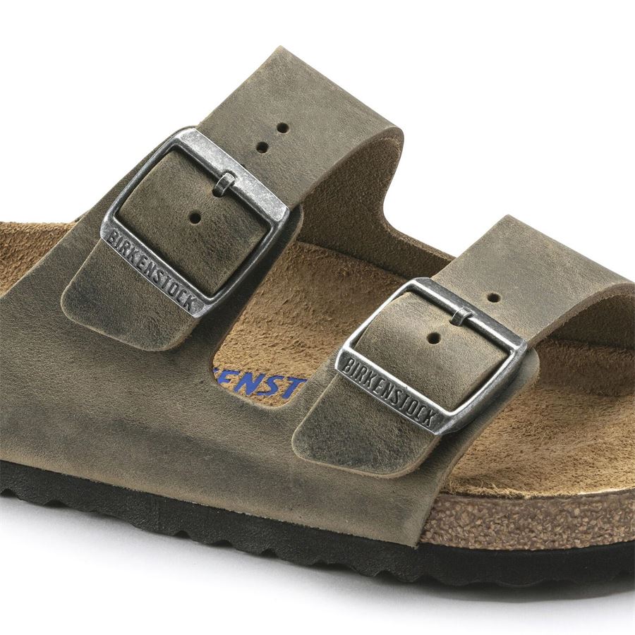 Arizona SFB faded khaki, Oiled Leather Calzata Stretta Birkenstock | 1019377X