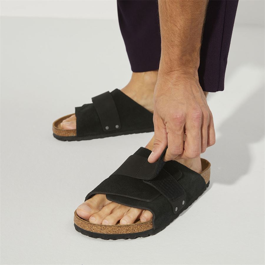 Kyoto black, Suede Leather/Nubuck - Calz. Stretta Birkenstock | 1022566X