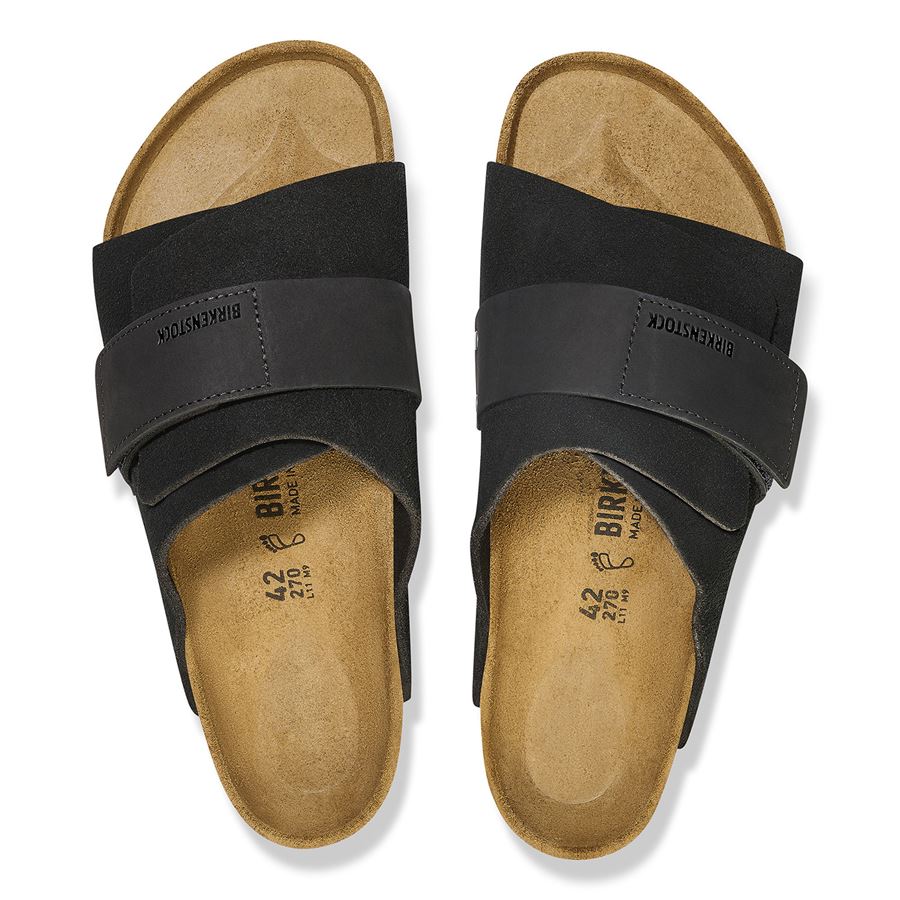 Kyoto black, Suede Leather/Nubuck - Calz. Stretta Birkenstock | 1022566X