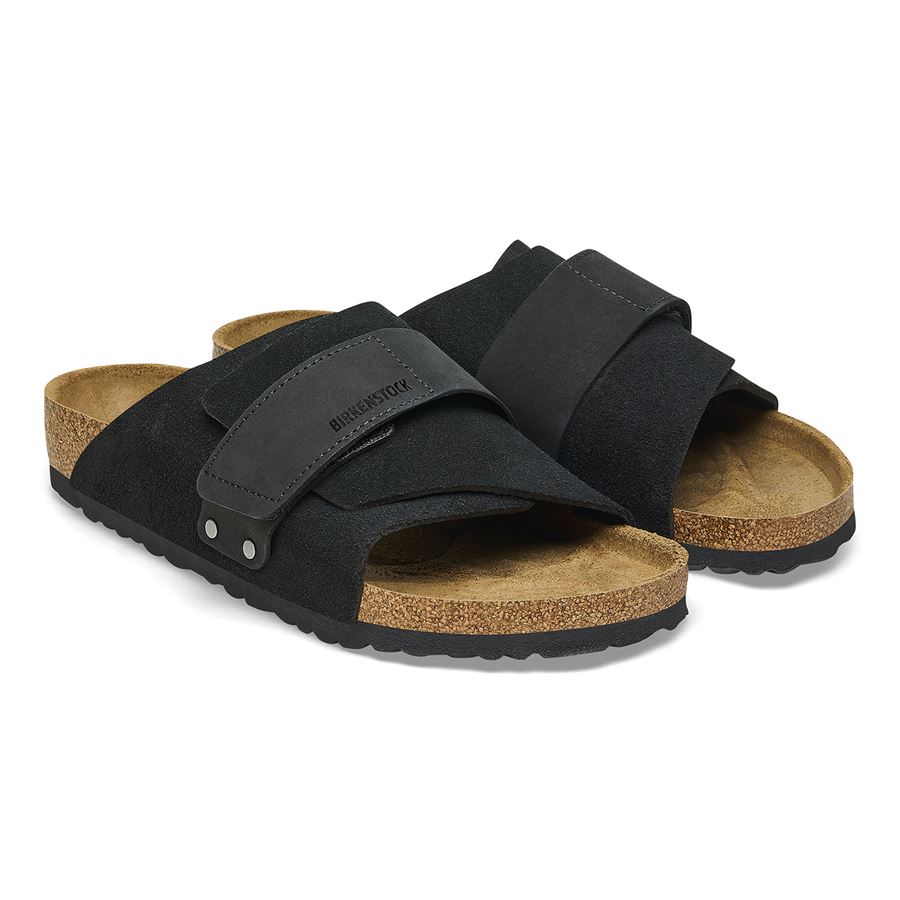 Kyoto black, Suede Leather/Nubuck - Calz. Stretta Birkenstock | 1022566X