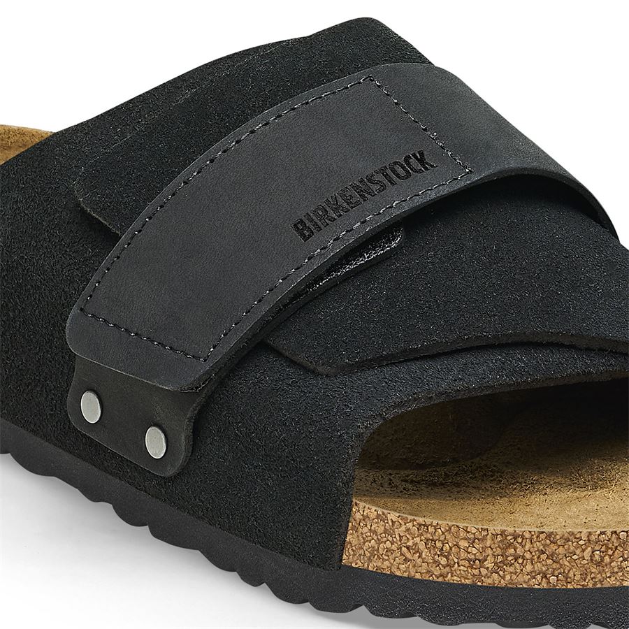 Kyoto black, Suede Leather/Nubuck - Calz. Stretta Birkenstock | 1022566X