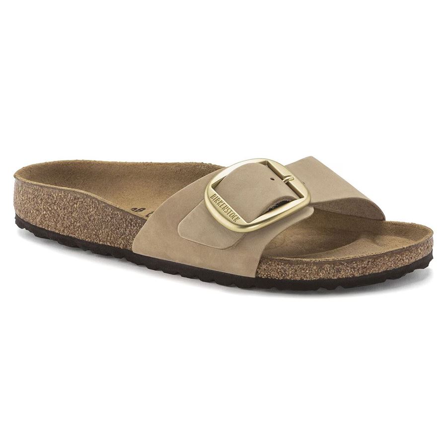 Madrid Big Buckle sandcastle, Nubuck Leather - Calz. Stretta Birkenstock | 1024009X
