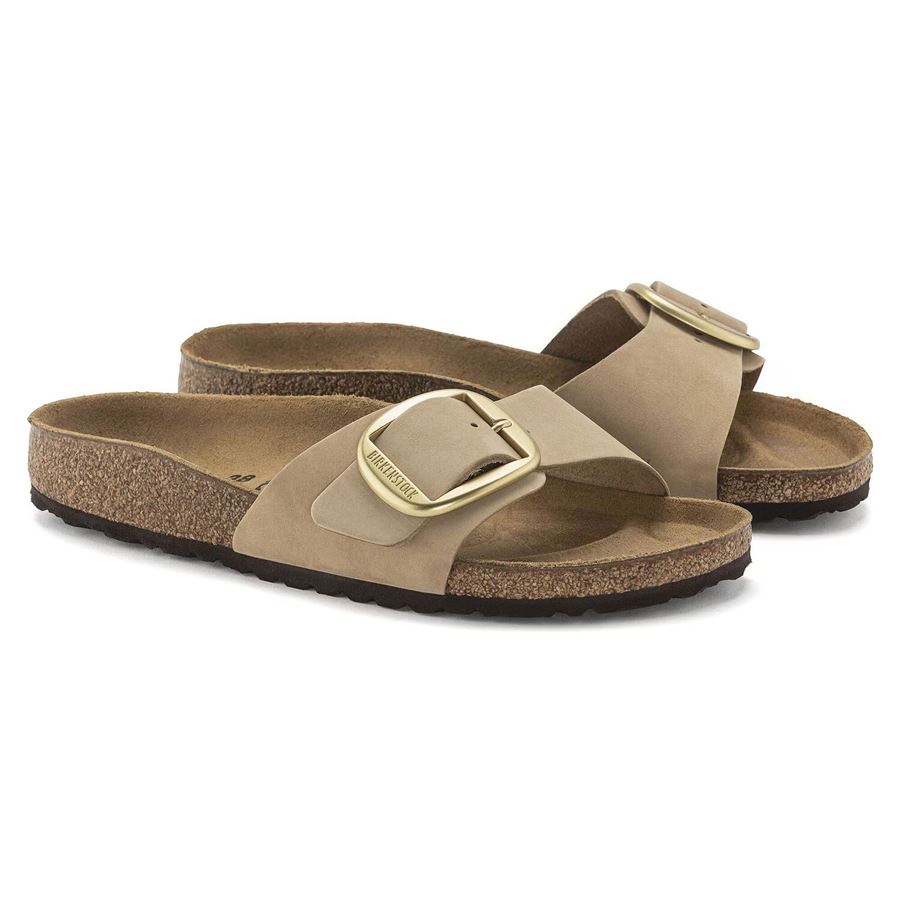 Madrid Big Buckle sandcastle, Nubuck Leather - Calz. Stretta Birkenstock | 1024009X