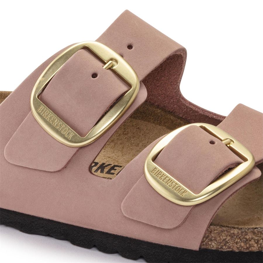 Arizona Big Buckle Old Rose, Nubuck Leather - Calz. stretta ciabatta da donna Birkenstock | 1024074X