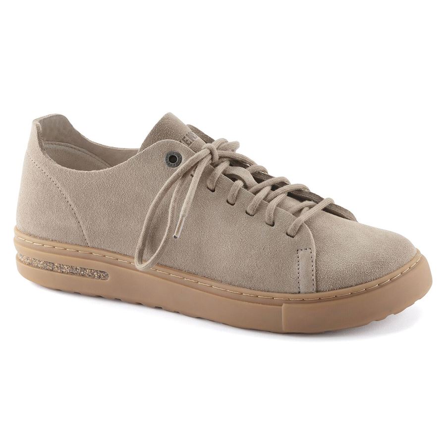 Bend Low Decon N gray taupe, Nubuck Leather sneakers da uomo Birkenstock | 1024633X