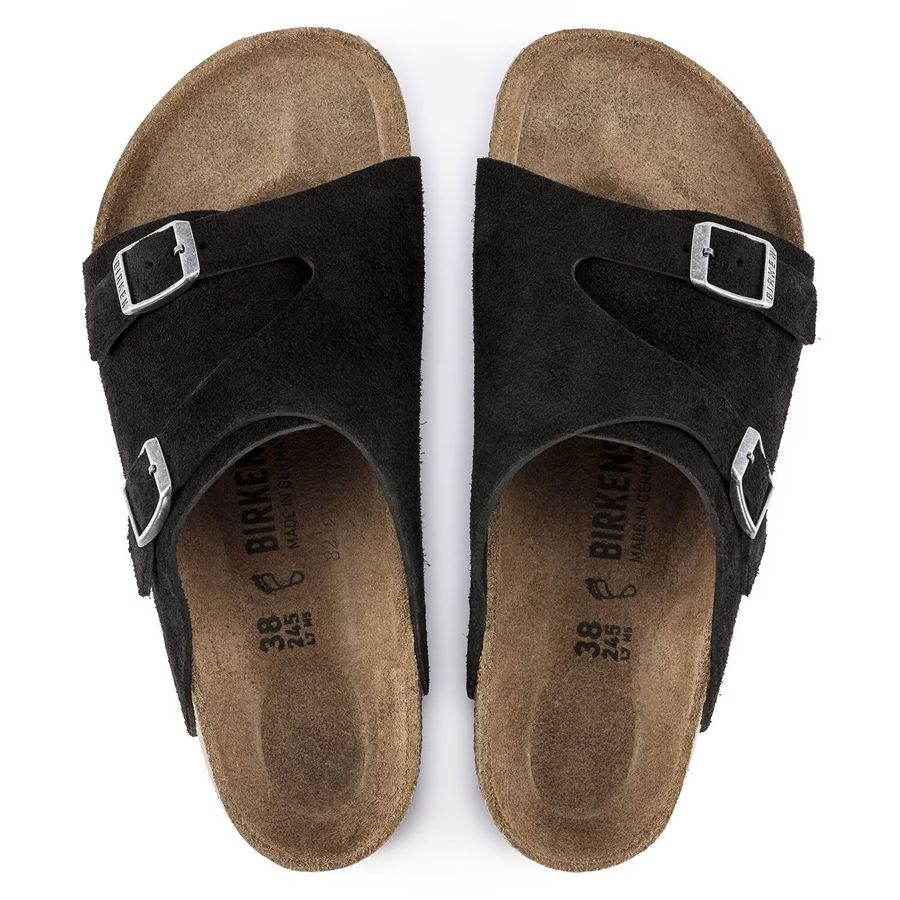 Zurich black, Suede Leather - Calz. Stretta unisex uomo donna Birkenstock | 1025060X