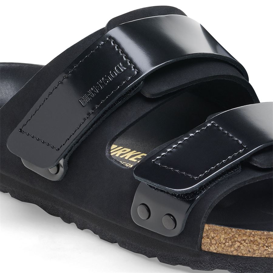 Uji black, Nubuck Leather/High Shine Leather - Calzata Stretta Birkenstock | 1026570X