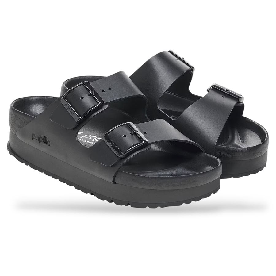 Arizona Platf Exquisite Black, Natural Leather - Calz. Stretta Birkenstock | 1026918X