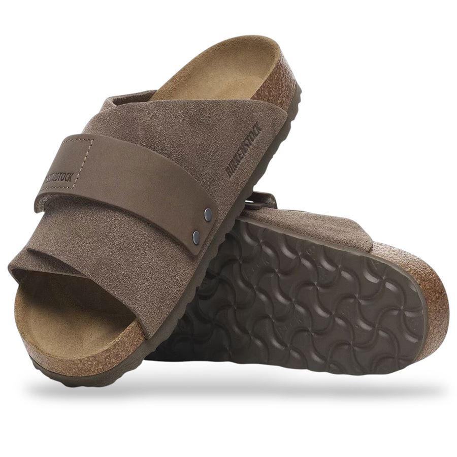Kyoto Concrete Gray, Suede Leather/nubuck - Calz. Stretta unisex uomo donna Birkenstock | 1029138X