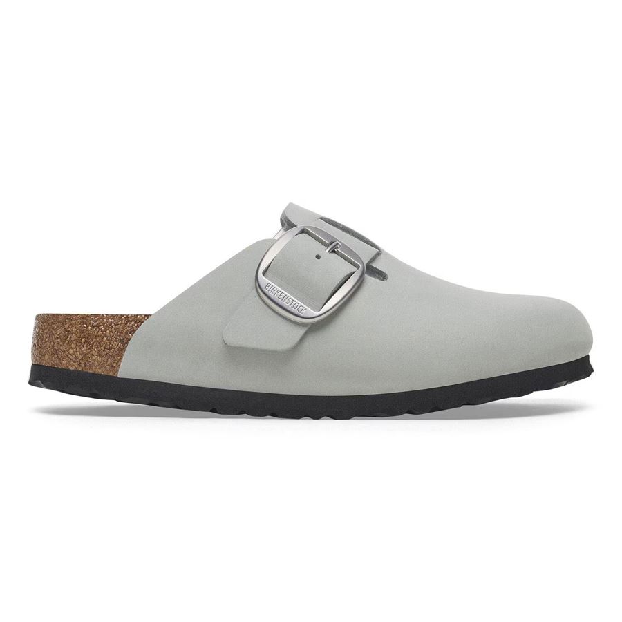 Boston Big Buckle Pure Sage, Nubuck Leather sabot da donna Birkenstock | 1029303X