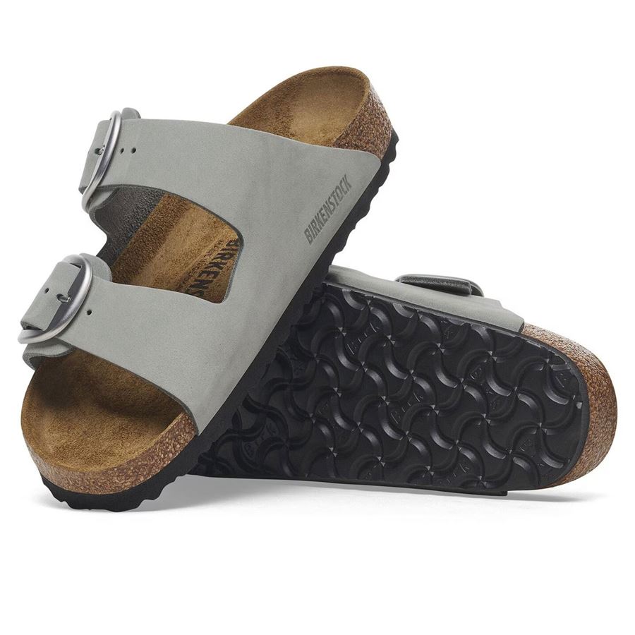 Arizona Big Buckle pure sage, Nubuck Leather Calzata stretta Birkenstock | 1029311X
