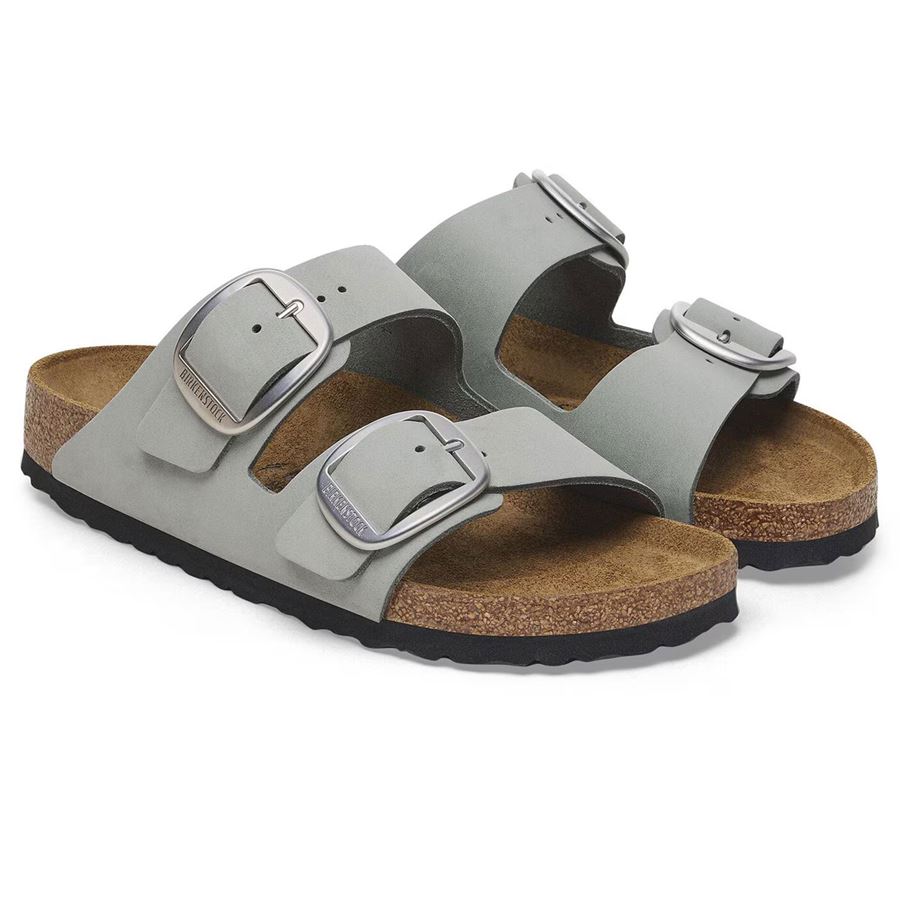 Arizona Big Buckle pure sage, Nubuck Leather Calzata stretta Birkenstock | 1029311X