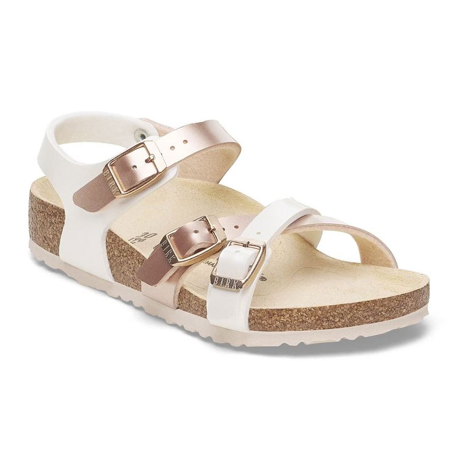 Kumba Kids electric metallic pearl/copper, Birko - Calz. Stretta sandalo da bambina Birkenstock | 1029444XX