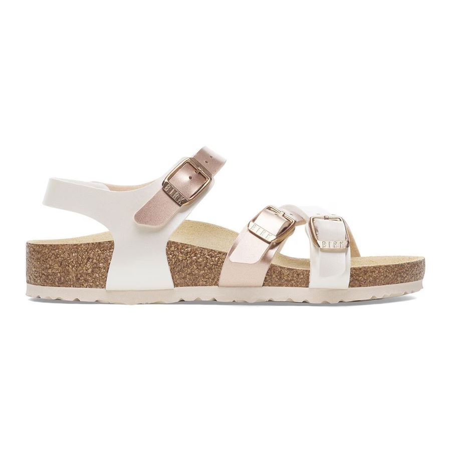 Kumba Kids electric metallic pearl/copper, Birko - Calz. Stretta sandalo da bambina Birkenstock | 1029444XX