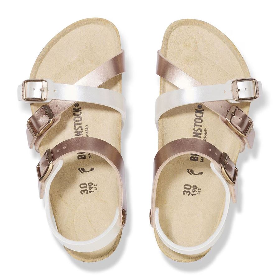 Kumba Kids electric metallic pearl/copper, Birko - Calz. Stretta sandalo da bambina Birkenstock | 1029444X
