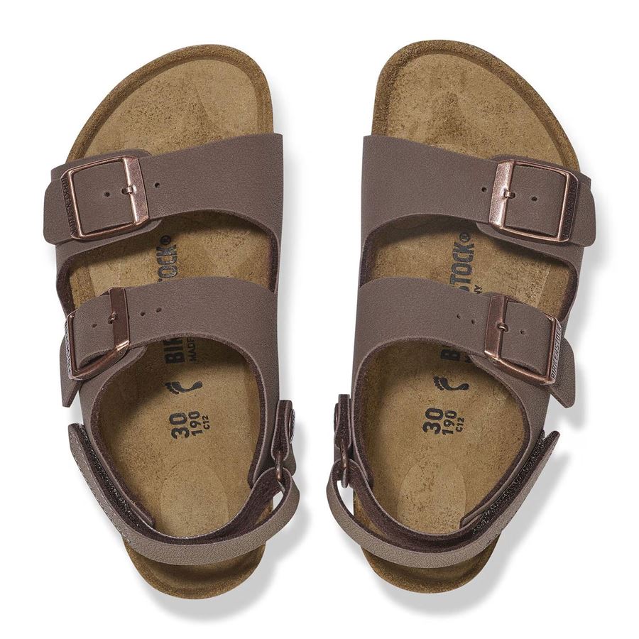 Milano Hl Kids Mocca, Birkibuc - Calz. Stretta da bambina Birkenstock | 1029474X