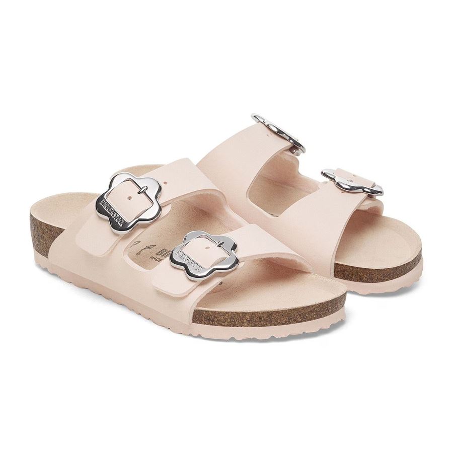 Arizona Flower Buckle Kids Light Rose, Birko Flor - Calz. Stretta ciabatta da bambina Birkenstock | 1029490XX