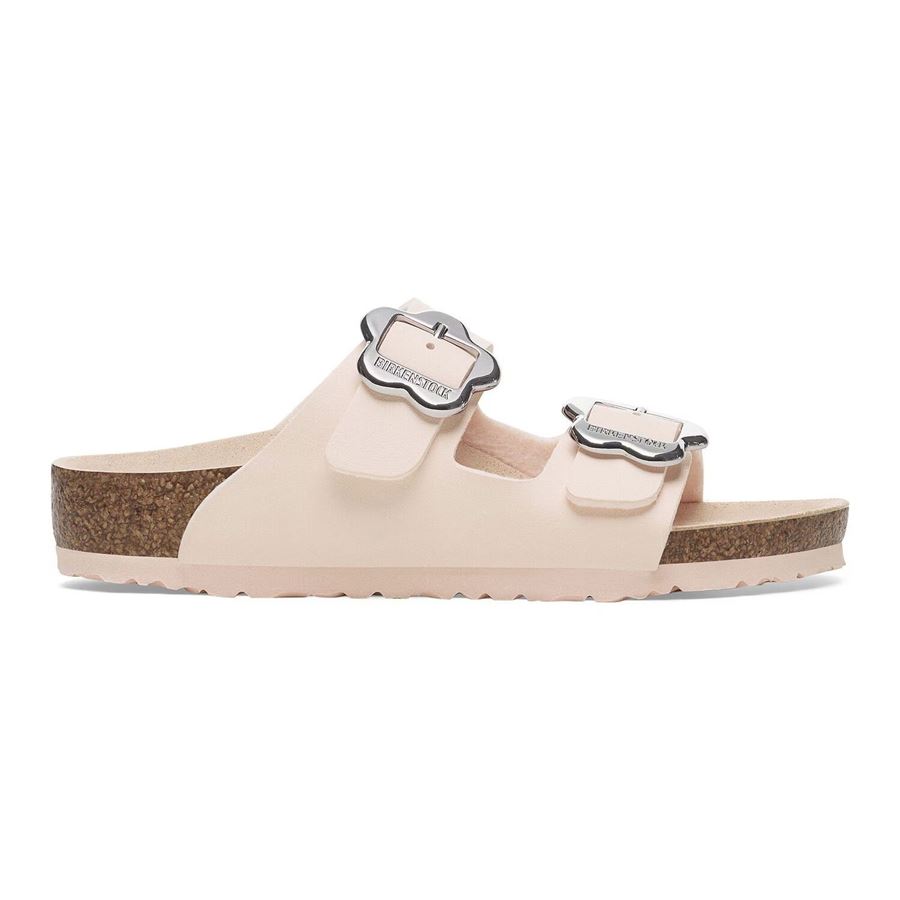 Arizona Flower Buckle Kids Light Rose, Birko Flor - Calz. Stretta ciabatta da bambina Birkenstock | 1029490XX