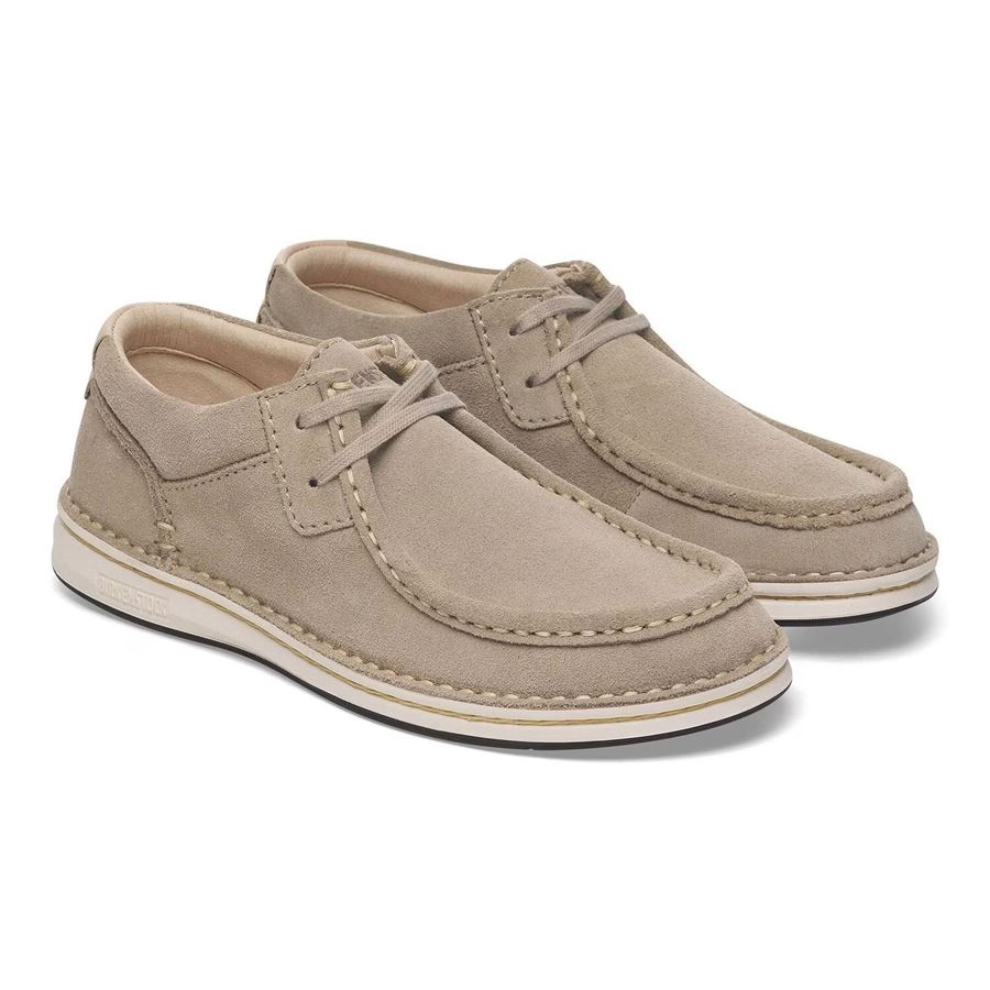 Pasadena N taupe, Suede Leather sneakers da uomo Birkenstock | 1029671X