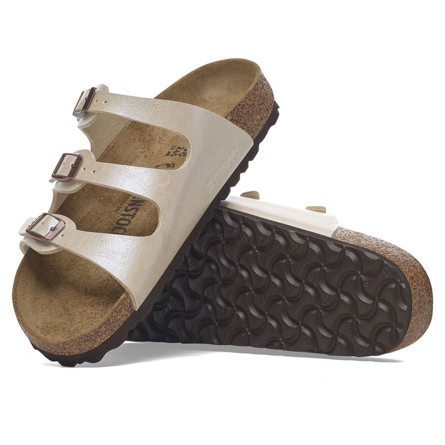 Florida graceful pearl white, Birko Flor - Calz. Stretta ciabatta da donna Birkenstock | 1029818X