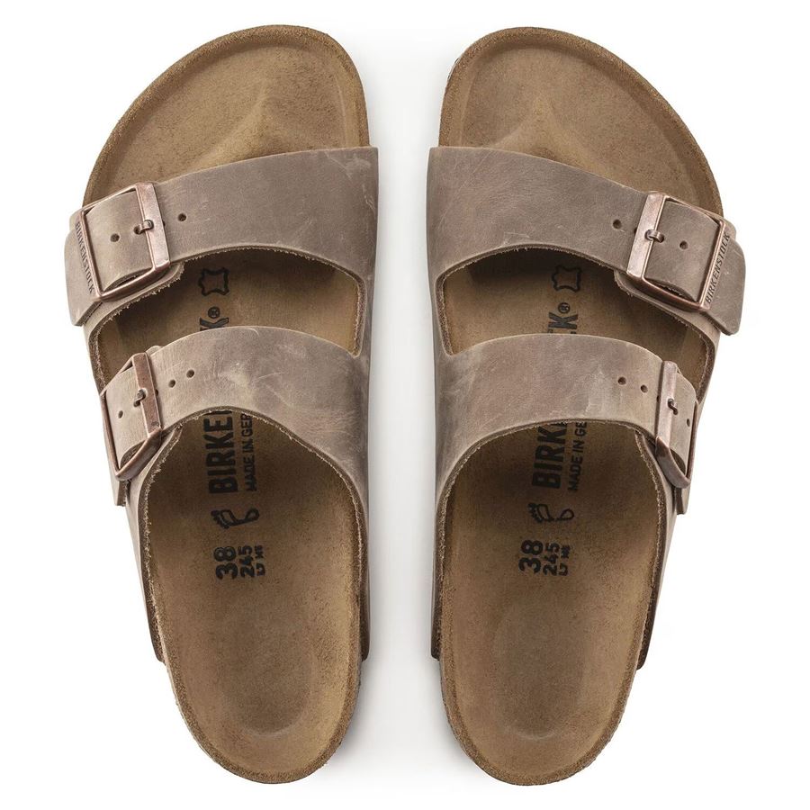 Arizona Oiled Leather - Calz. Stretta ciabatta unisex uomo donna Birkenstock | 352203X