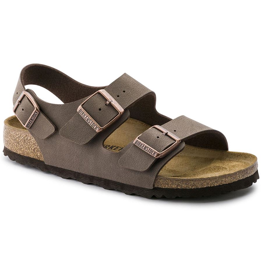Milano mocca, Birkibuc - Calz. Stretta sandalo unisex uomo donna Birkenstock | 634503X
