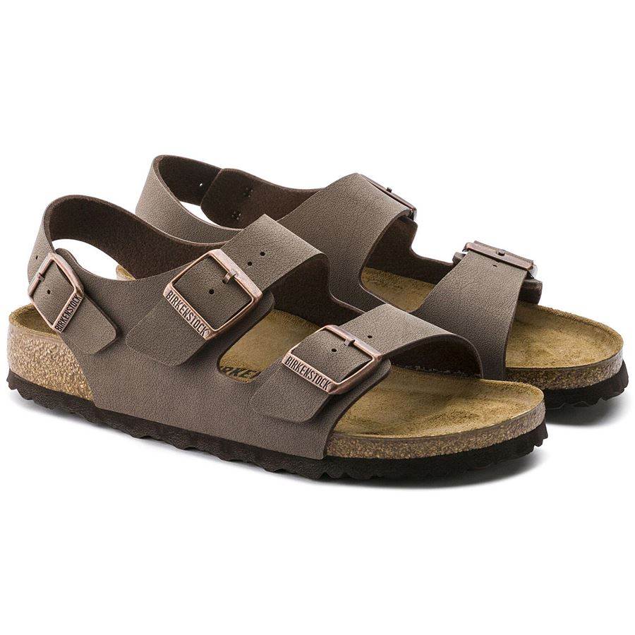 Milano mocca, Birkibuc - Calz. Stretta sandalo unisex uomo donna Birkenstock | 634503X