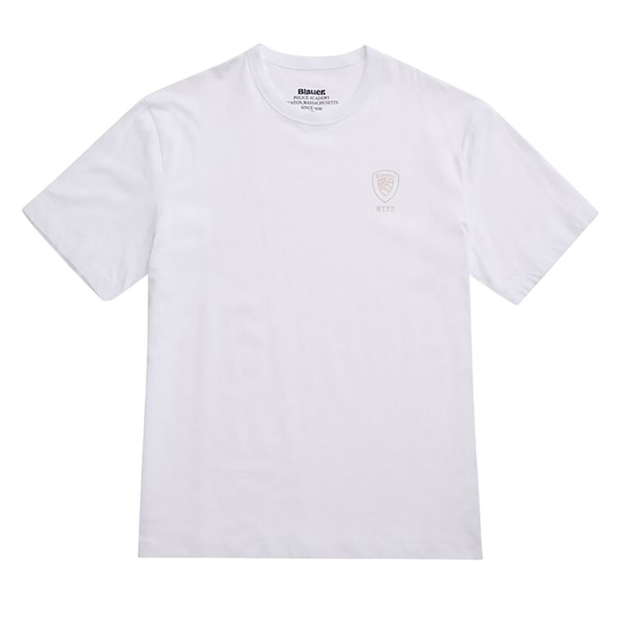 Newton t-shirt con logo tono su tono da uomo Blauer | 25SBLUH02193100