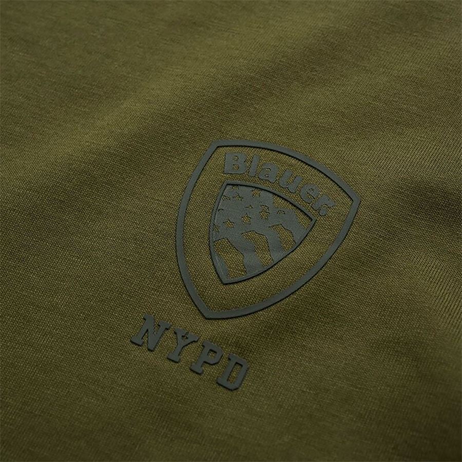 Newton t-shirt con logo tono su tono da uomo Blauer | 25SBLUH02193647