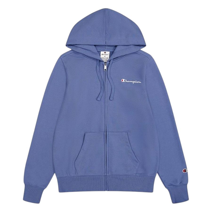 Felpa Slim Fit Leggera con cappuccio, cerniera integrale e logo piccolo da donna Champion | 118099BS188