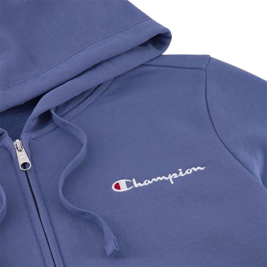 Felpa Slim Fit Leggera con cappuccio, cerniera integrale e logo piccolo da donna Champion | 118099BS188