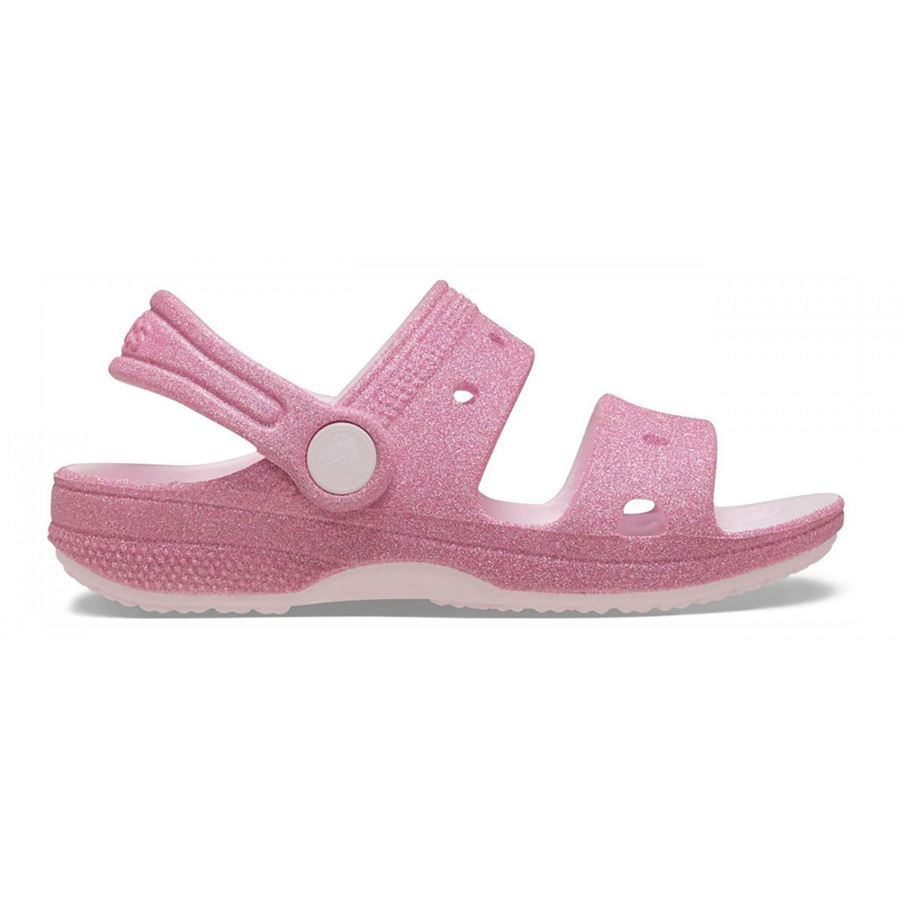 Classic Crocs Glitter Sandal T sandalo da bambina Crocs | 207983PIMK