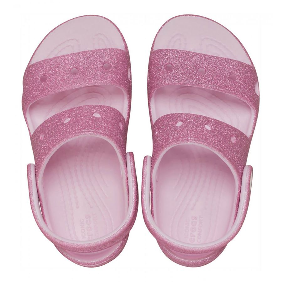 Classic Crocs Glitter Sandal T sandalo da bambina Crocs | 207983PIMK