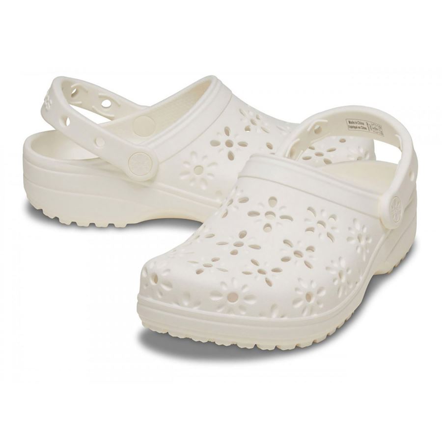 Classic Floral Cut Out Clog W sabot da donna Crocs | 210927CHAL
