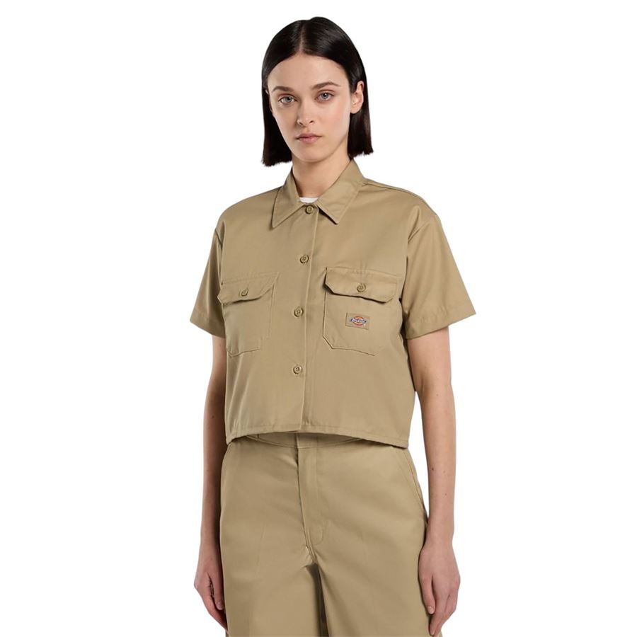 W Work Shirt Cropped Ss camicia a manica corta da donna Dickies | DKDFS573KHK