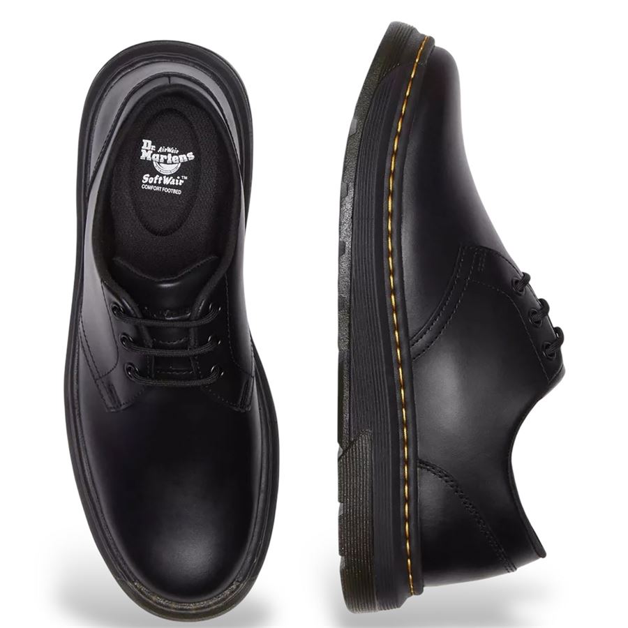 Crewson Lo sneakers nere in pelle da uomo Dr Martens | 31669001
