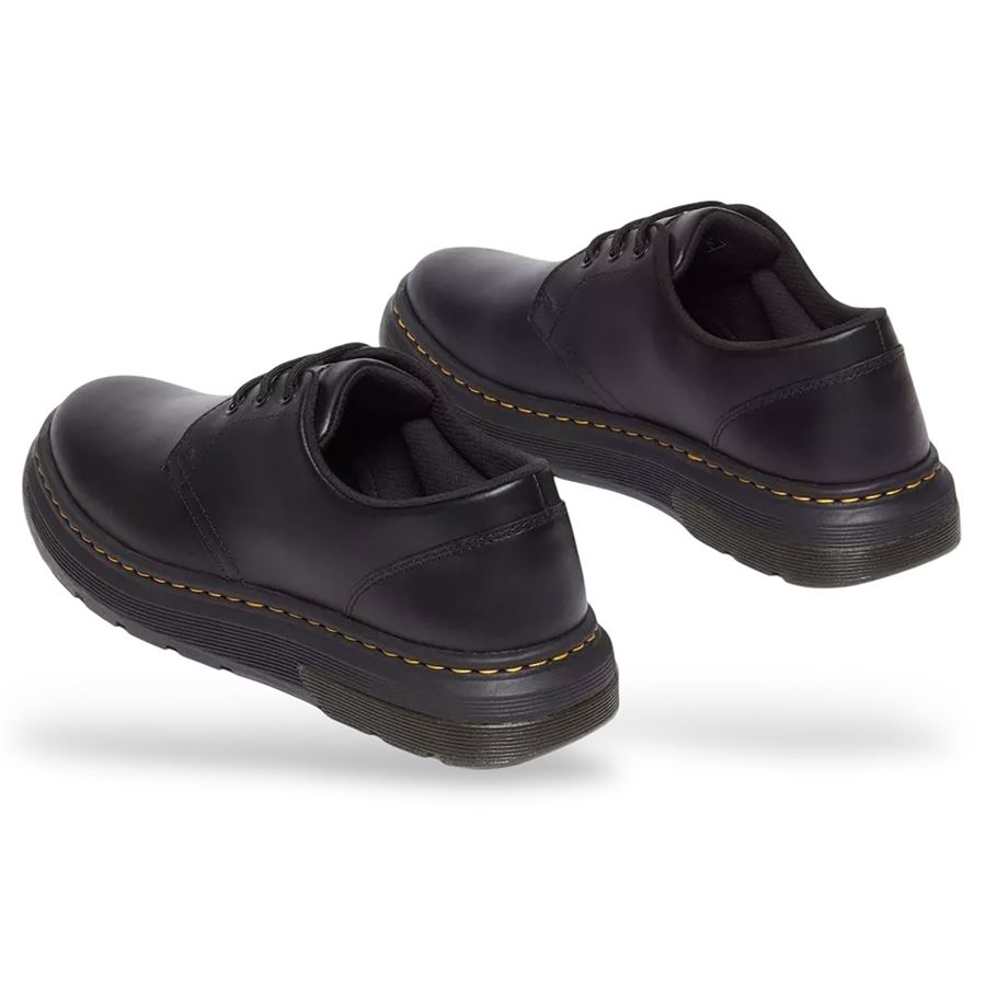 Crewson Lo sneakers nere in pelle da uomo Dr Martens | 31669001