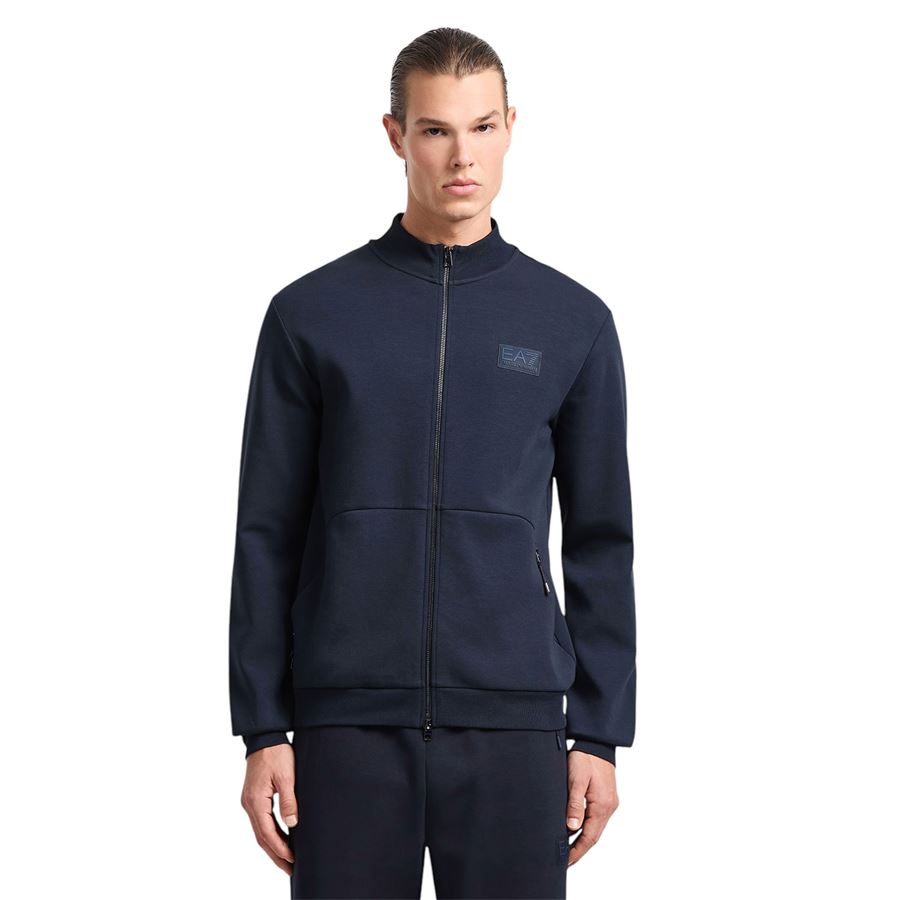 Felpa Lux Identity in interlock di misto cotone da uomo EA7 | 7M000093UB102