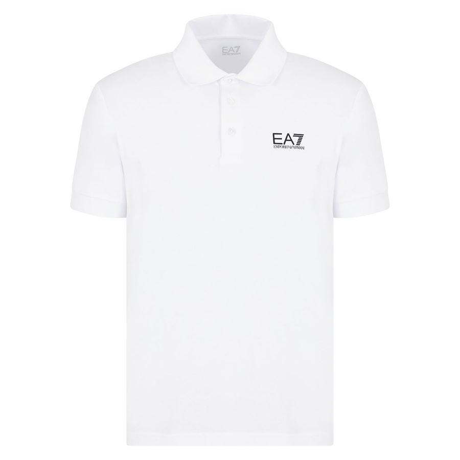 Polo Core Identity in cotone stretch da uomo EA7 | 8NPF141100
