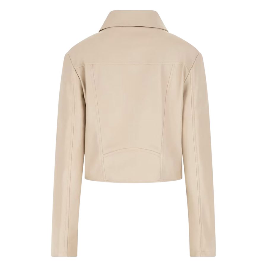 Clemence Pu Leather Jacket giacca in pelle sintetica da donna Guess | W5RL22/WE480F1O8