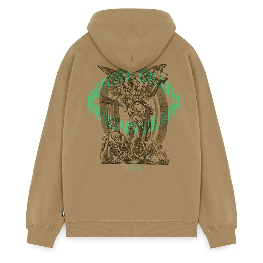 Death Zip Hoodie felpa con zip e cappuccio da uomo Iuter | 25SISZ17EARTH