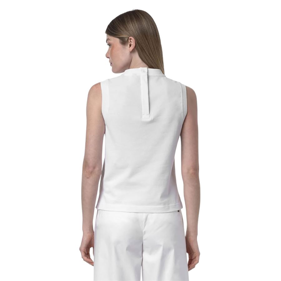 Mosa pique t-shirt giromanica da donna K-Way | K6132FW001