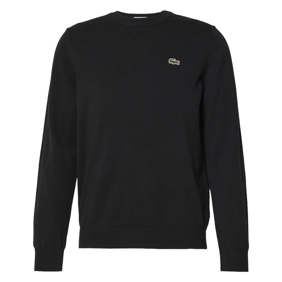 Pullover girocollo monocromatico in cotone da uomo Lacoste | AH0128031