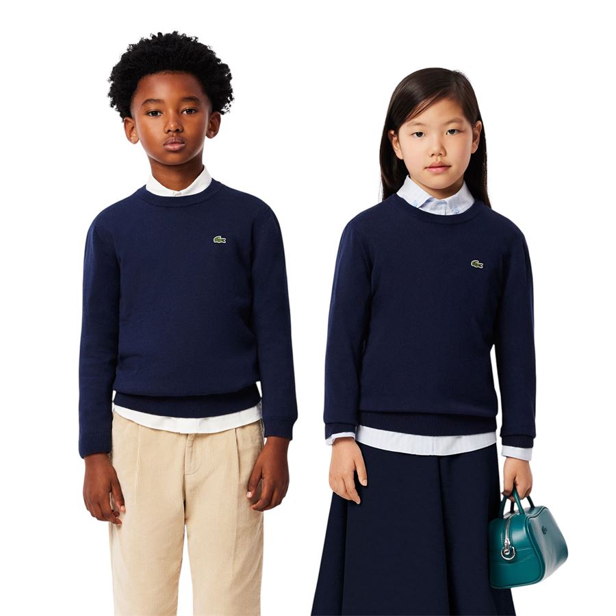 Maglione in misto lana merino e cotone da bambino Lacoste | AJ1121166