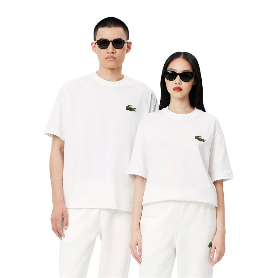 T-shirt in cotone pesante con stemma loose fit Lacoste | TH2745001
